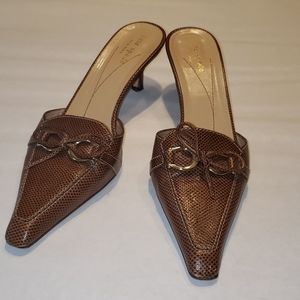 Kate Spade leather Kitten Heels
